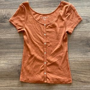 Loft button t-shirt